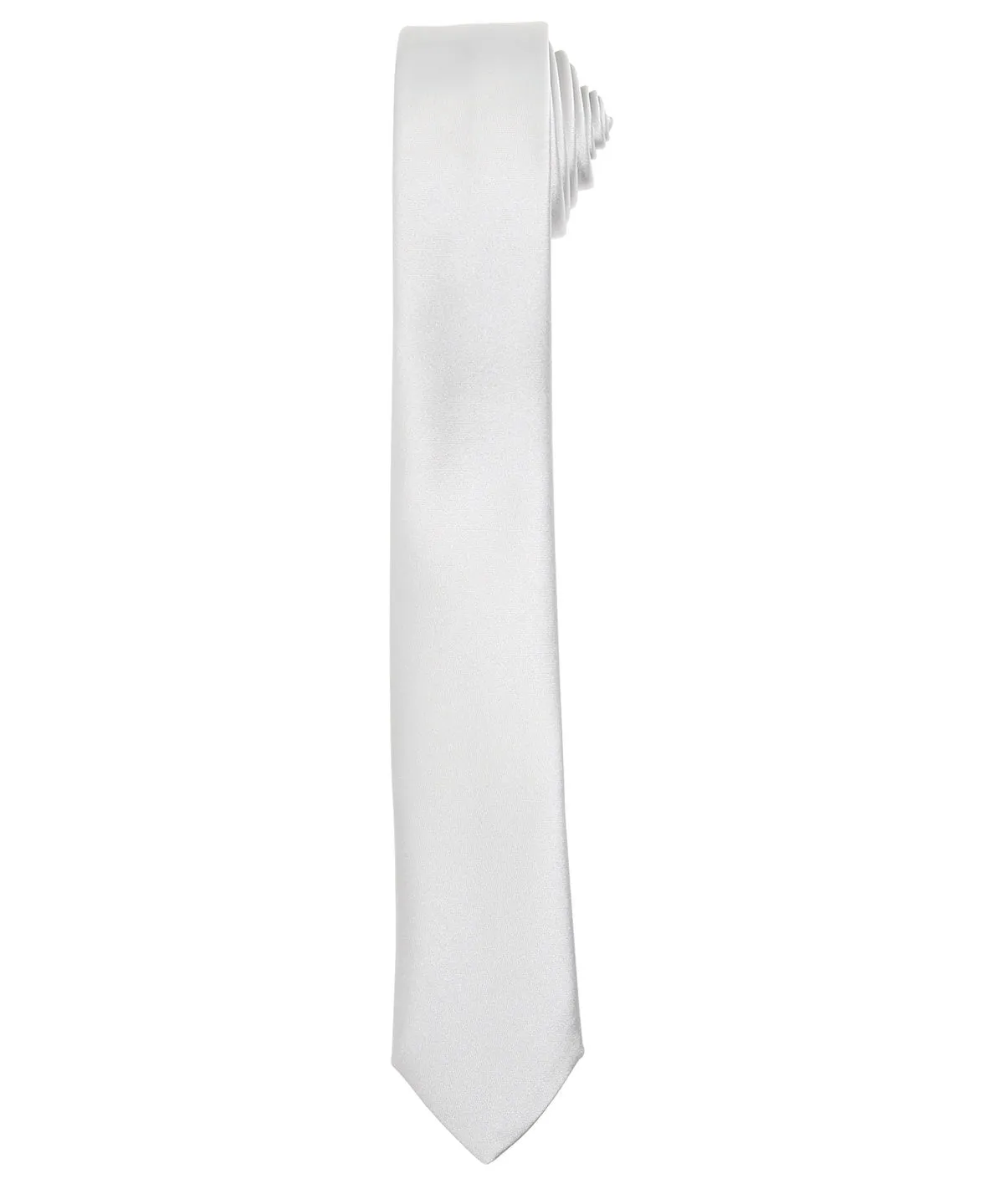 Silver - Slim tie