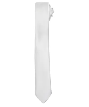 Silver - Slim tie
