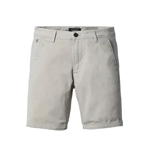 SIMWOOD 2021 Summer New Solid Shorts Men Cotton Slim Fit Knee Length