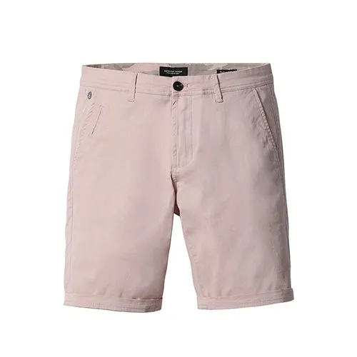 SIMWOOD 2021 Summer New Solid Shorts Men Cotton Slim Fit Knee Length