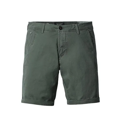 SIMWOOD 2021 Summer New Solid Shorts Men Cotton Slim Fit Knee Length