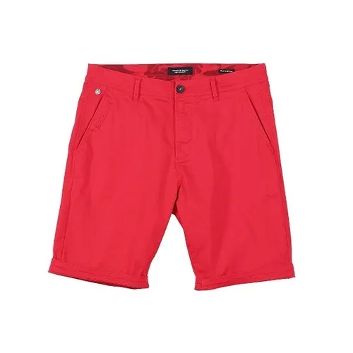SIMWOOD 2021 Summer New Solid Shorts Men Cotton Slim Fit Knee Length