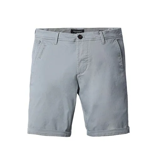 SIMWOOD 2021 Summer New Solid Shorts Men Cotton Slim Fit Knee Length