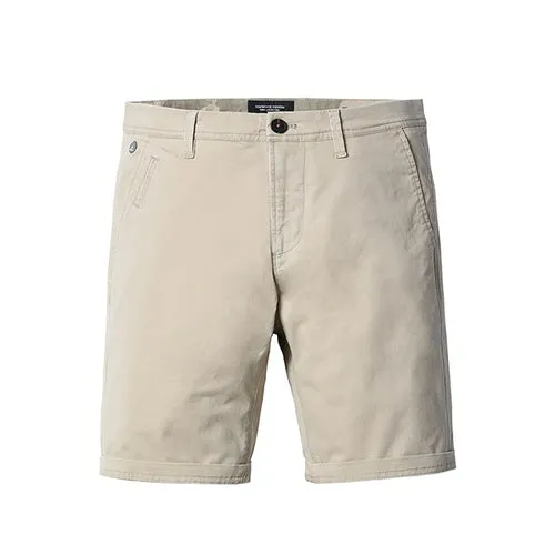 SIMWOOD 2021 Summer New Solid Shorts Men Cotton Slim Fit Knee Length