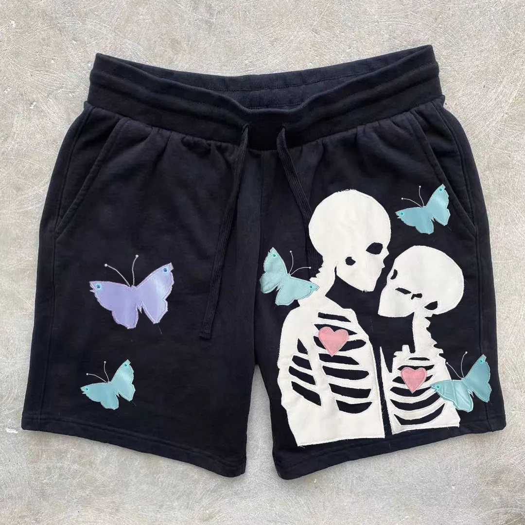 Skull casual street resort horts