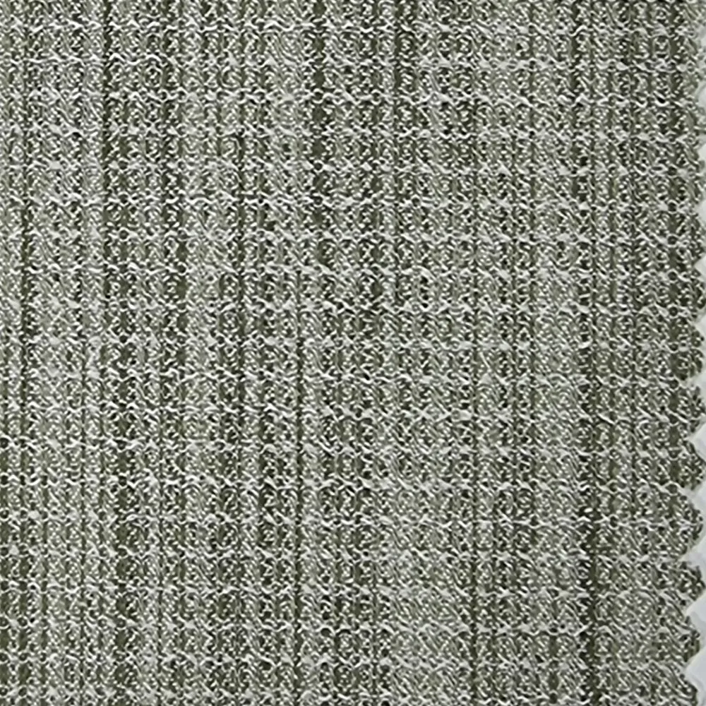 Solid Slub Polyester Spandex Woven Fabric - FAB1537