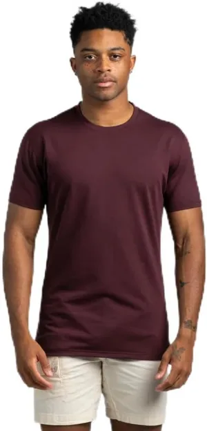Split Hem Short Sleeve Men's T-Shirt - Polyester, Cotton, and Spandex Blend – Moisture Wicking, Breathable, Classic Fit