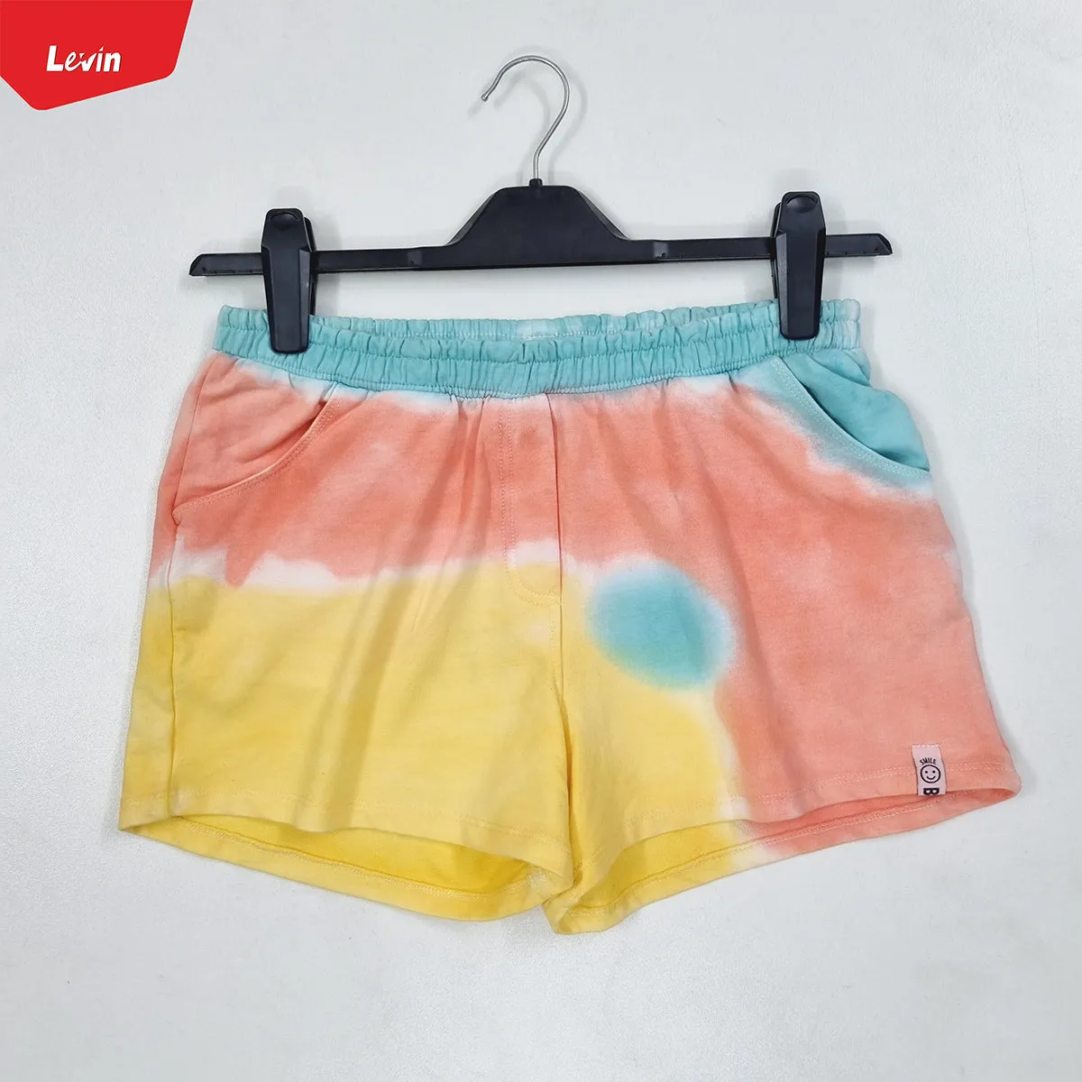 Teen Girls Tie Dye terry cotton short pant