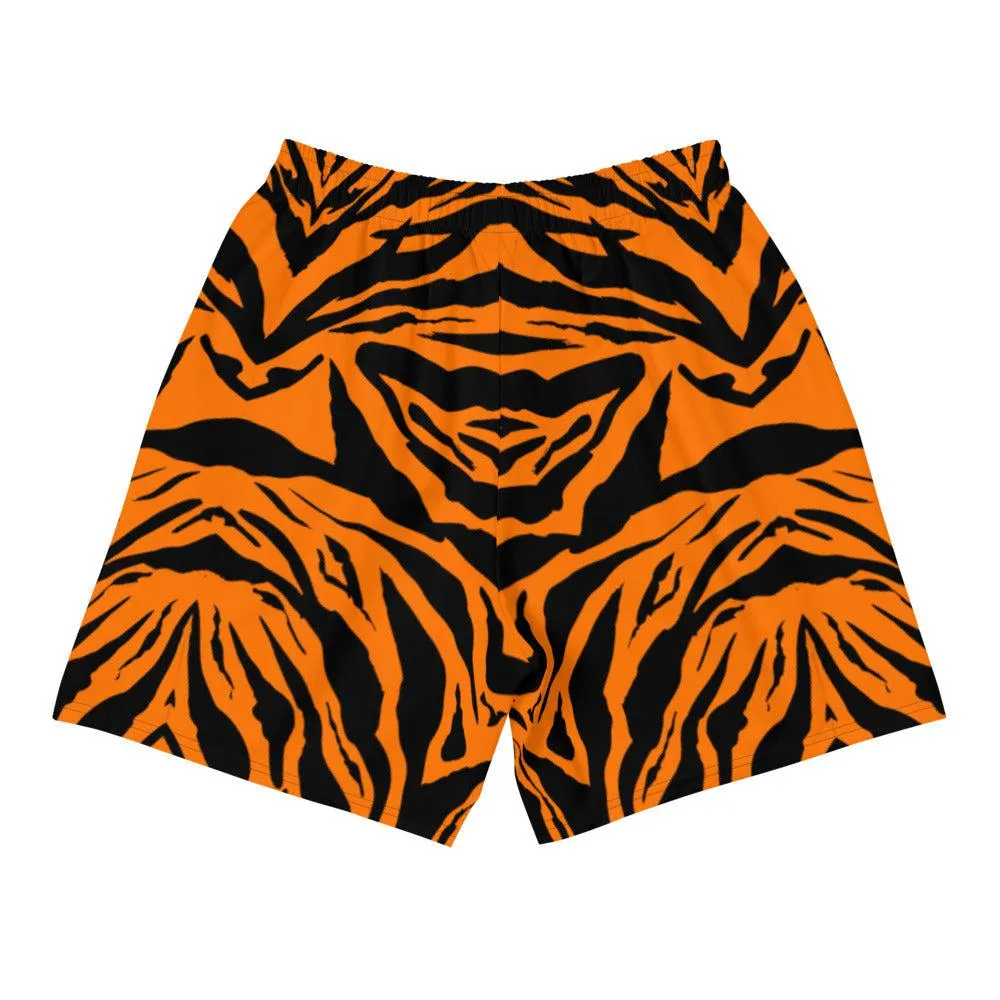 Tiger Skin Active Training Workout Shorts (Orange)