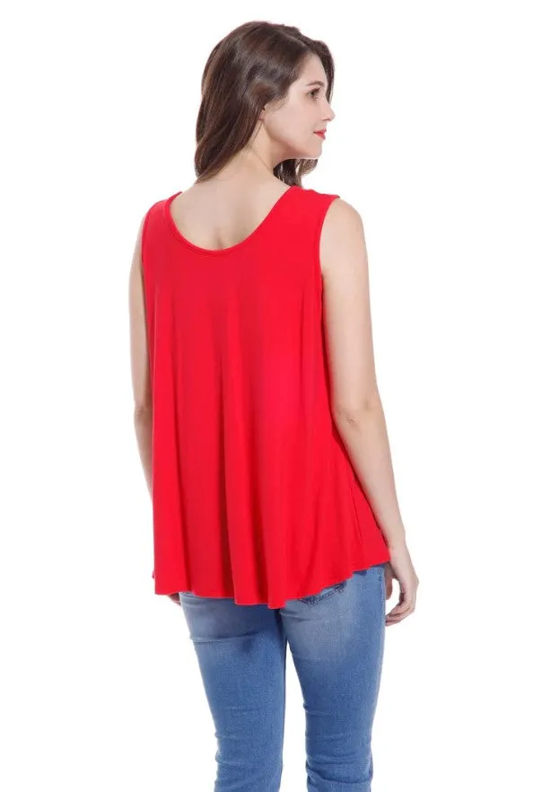 Top Bamboo Split Back
