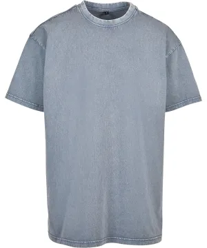 Vintage Blue - Acid washed heavy oversized tee
