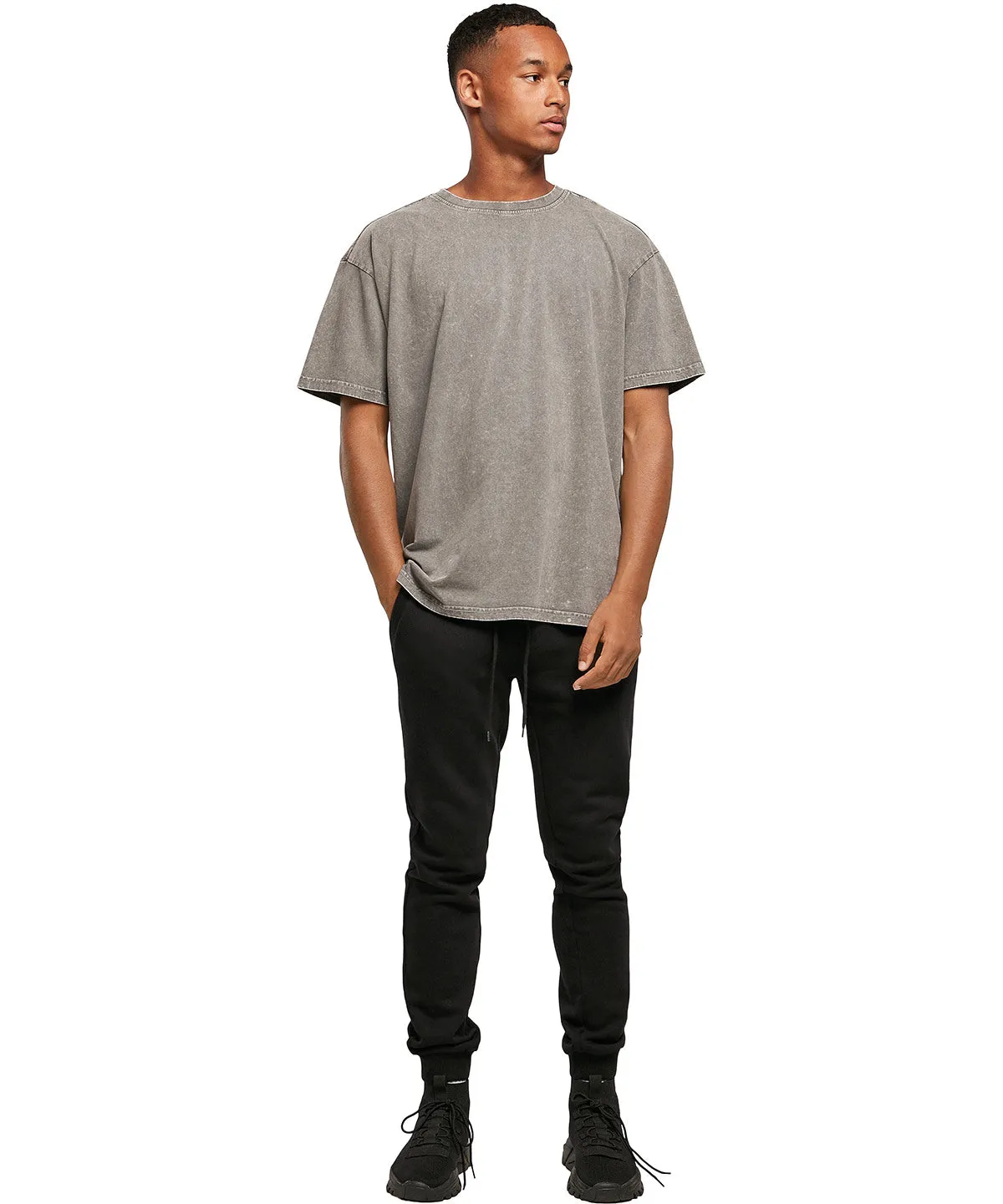 Vintage Blue - Acid washed heavy oversized tee