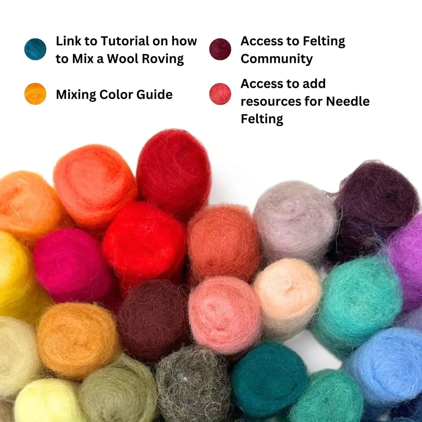 Wool Roving 40 Pack
